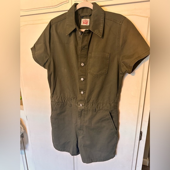 LEVI'S Women's Heritage Cotton Denim Romper NWT - Picture 4 of 14